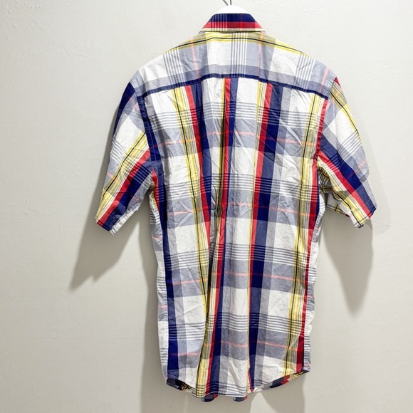 PETER MILLAR Men’s Multicolor Plaid WEEKENDER FINISH Short Sleeve Shirt Size L - Picture 3 of 9